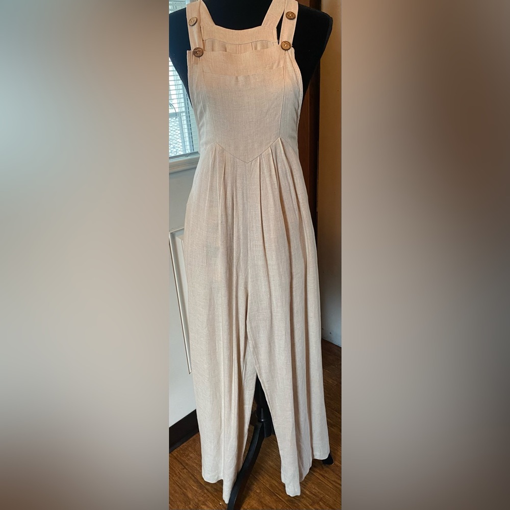 Linen overalls size medium